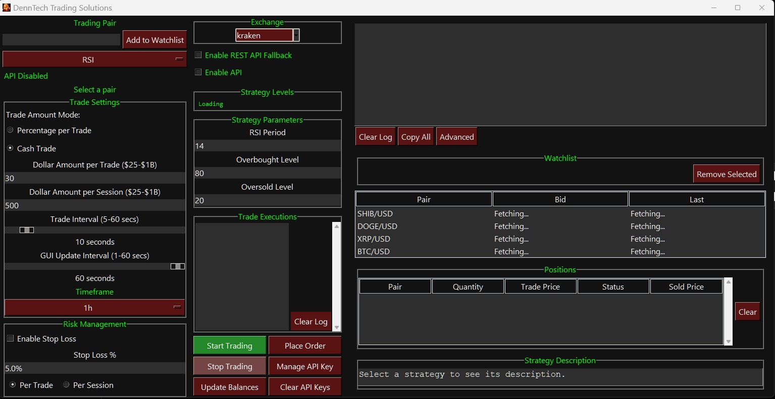 DennTech Standalone Crypto Trading Bot
