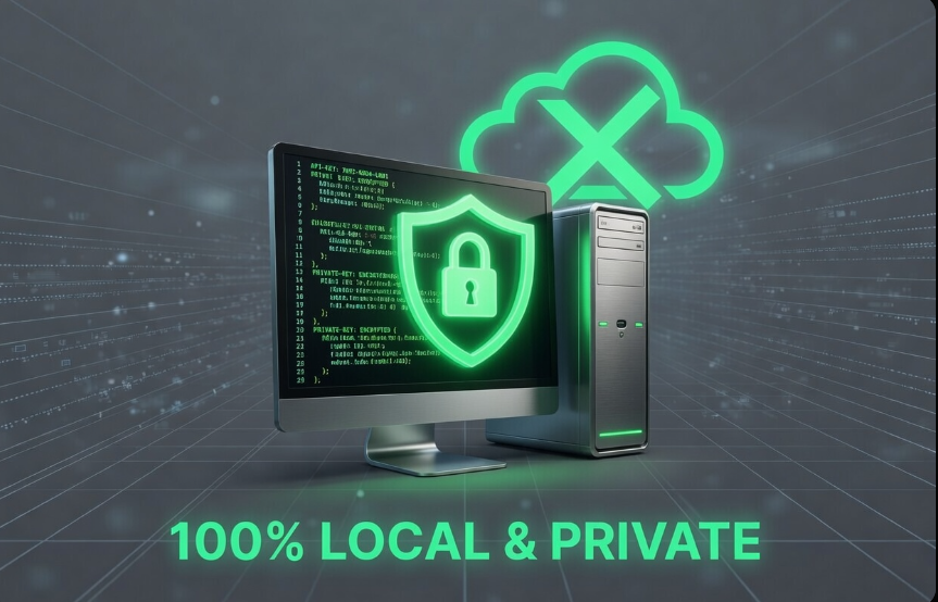 Your API keys never leave your computer - 100% local and private crypto trading bot operation
