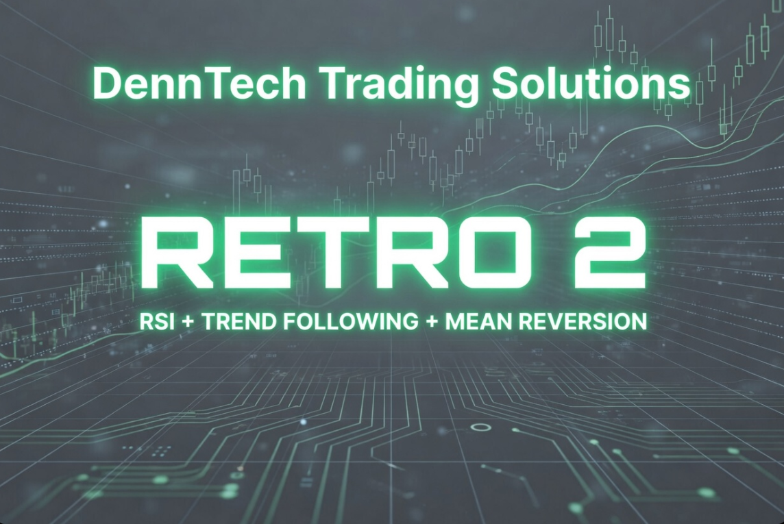 “DennTech Crypto Trading Bot – RSI Strategy, Trend Following, and Mean Reversion interface”