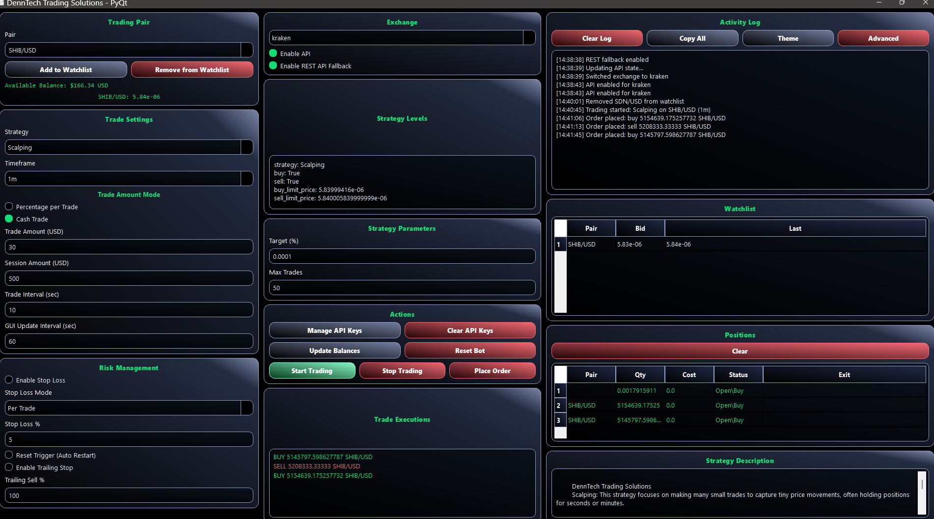 Version 4 – All 9 Strategies (Full Build) trading interface preview