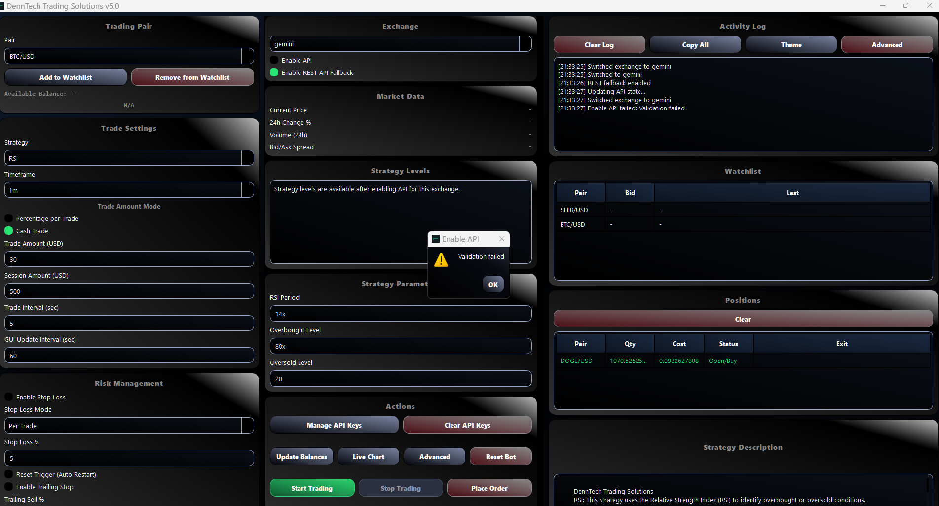 Version 5.3 – Reversion & Grid trading interface preview